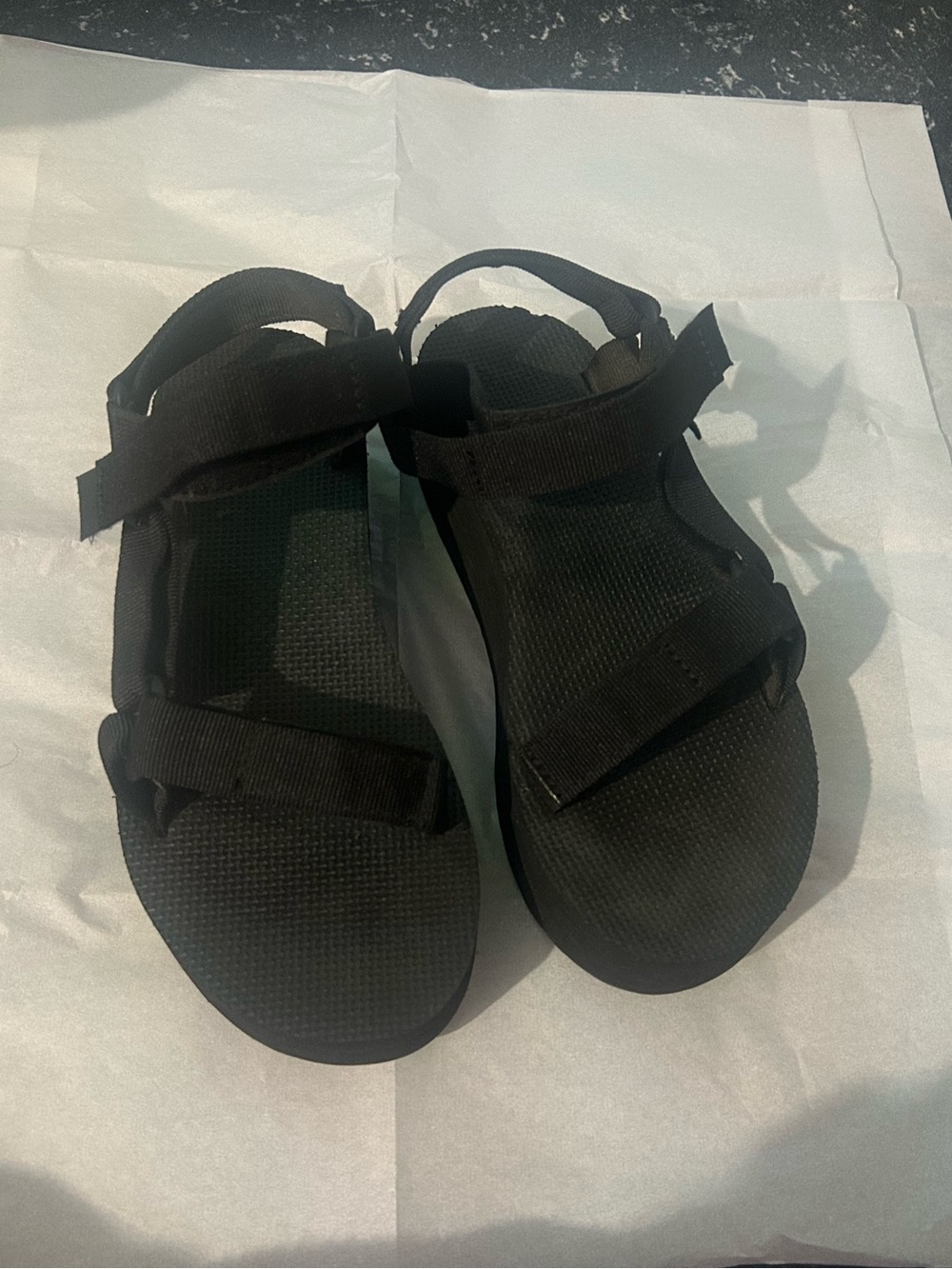 Teva Black Strappy Outdoor Sandals